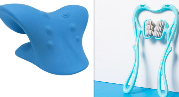 Six-wheel Manual Neck Massager ( Neck-Pain Reliever Roller Massage Tool )