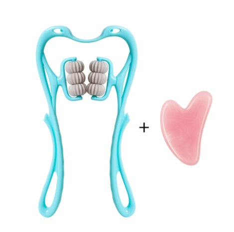 Six-wheel Manual Neck Massager ( Neck-Pain Reliever Roller Massage Tool )