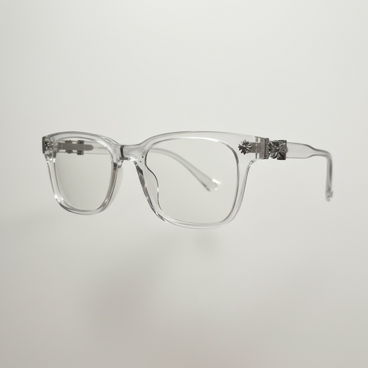 Silver Chrome Glasses V2 (Clear)
